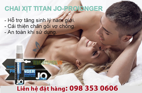 Titan JO Prolonger - hỗ trợ trị xuất tinh sớm.