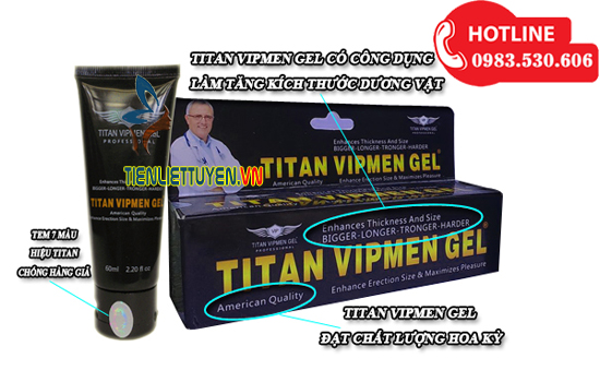 Gel titan Vipmen mua ở đâu uy tín và chính hãng 100%?