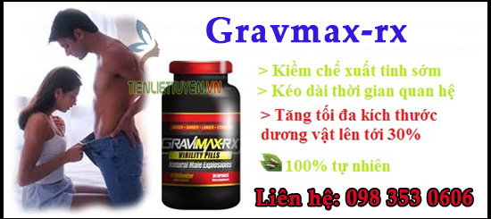 Gravmax-rx - Viên uống trị xuất tinh sớm